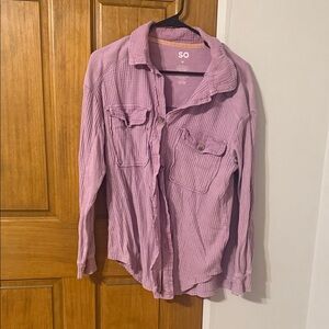 SO Lavender Textured Shirt